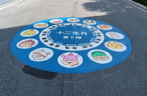 凤阳地面游戏彩绘